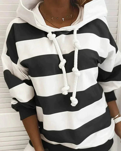 Lockere Damenhoodie Weich Strickdetails Bequem