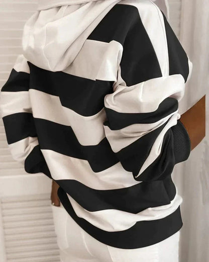 Lockere Damenhoodie Weich Strickdetails Bequem