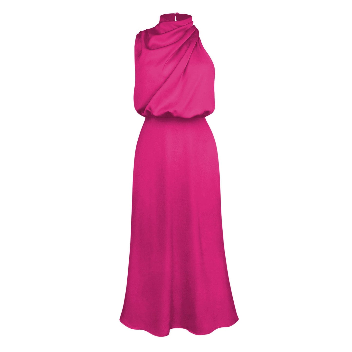 Elegantes Damenkleid Leichter Stoff Sommerkleid Modern