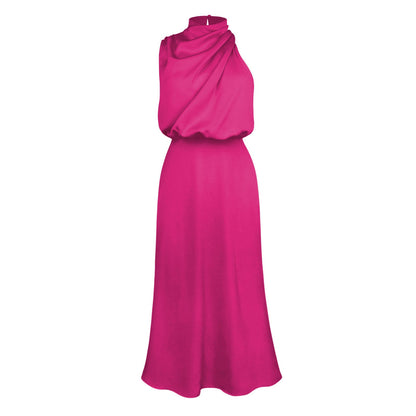 Elegantes Damenkleid Leichter Stoff Sommerkleid Modern