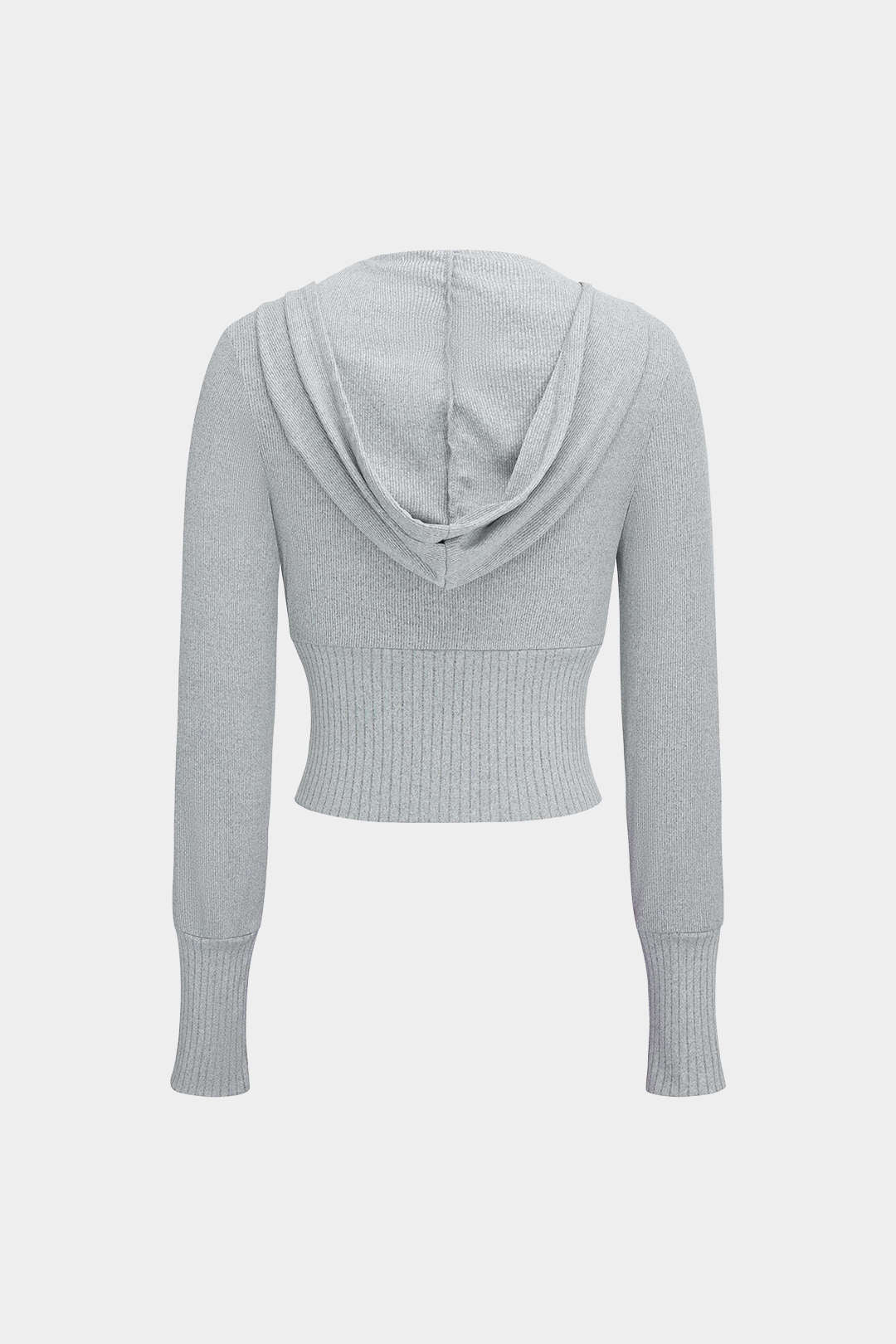 Kuscheliges Strick-Zweiteiler-Set Hoodie Weite Hose Damen