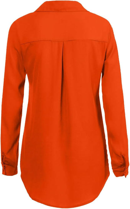 Elegante Damenbluse Chiffon Bluse Frauen Oberteil