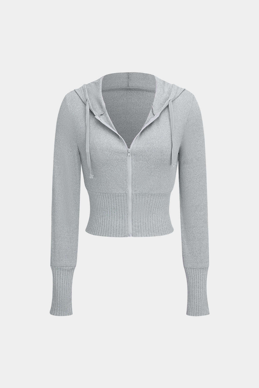 Kuscheliges Strick-Zweiteiler-Set Hoodie Weite Hose Damen