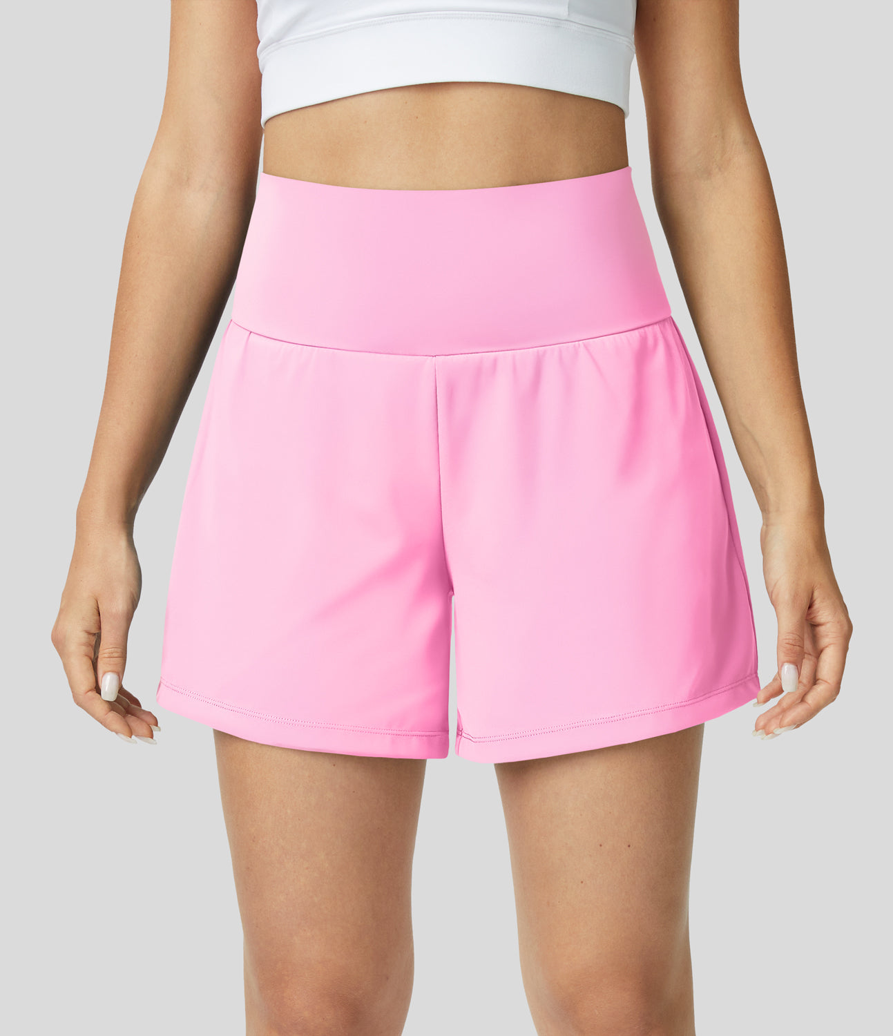Yoga-Shorts 2-in-1 Multifunktionshose mit Taschen