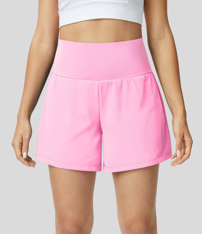 Yoga-Shorts 2-in-1 Multifunktionshose mit Taschen