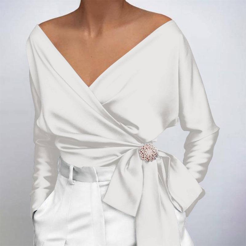 Elegante Seidenbluse Damen Bluse