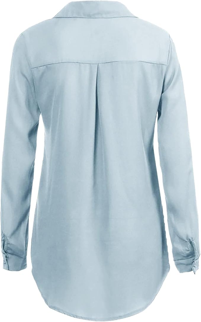 Elegante Damenbluse Chiffon Bluse Frauen Oberteil