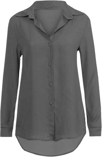 Elegante Damenbluse Chiffon Bluse Frauen Oberteil