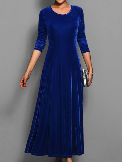Damen Kleid Lang Slim Fit Abendkleid Elegант