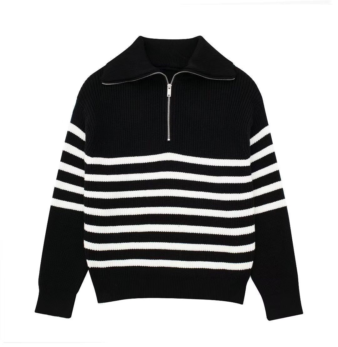 Wollpullover Damen Offener Kragen Glamour Style