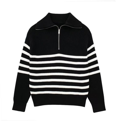 Wollpullover Damen Offener Kragen Glamour Style