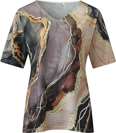 Damen T-Shirt Boho Chic Blumenmuster