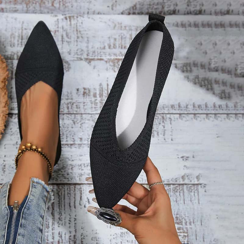 Dünnsitzende Spitzzehen-Schuhe Bequem atmungsaktiv