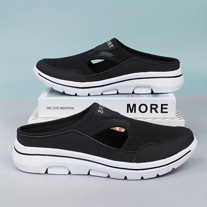 Herren Slip-On Schuhe Bequem Modisch Schwarz