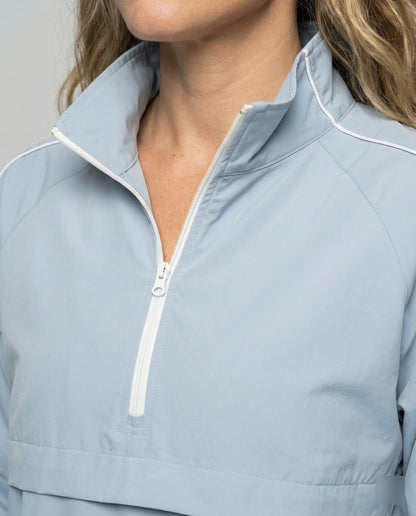 Damen Sportjacke Windbreaker Set mit Reißverschluss und Kontraststreifen
