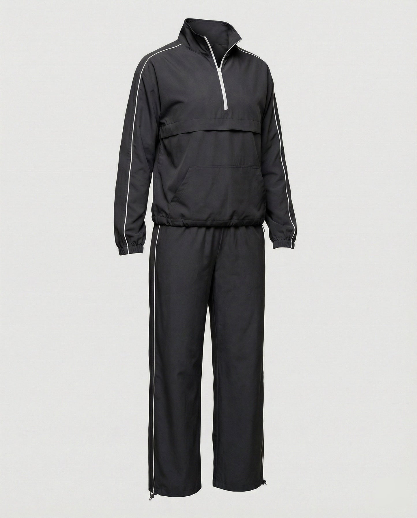 Damen Sportjacke Windbreaker Set Funktionell Mit Taschen