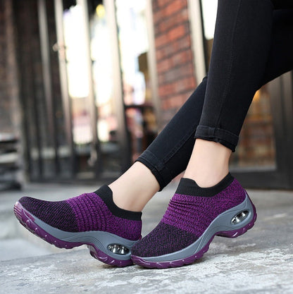 Damen Sneaker Orthopädisch mit Luftpolster Sohle