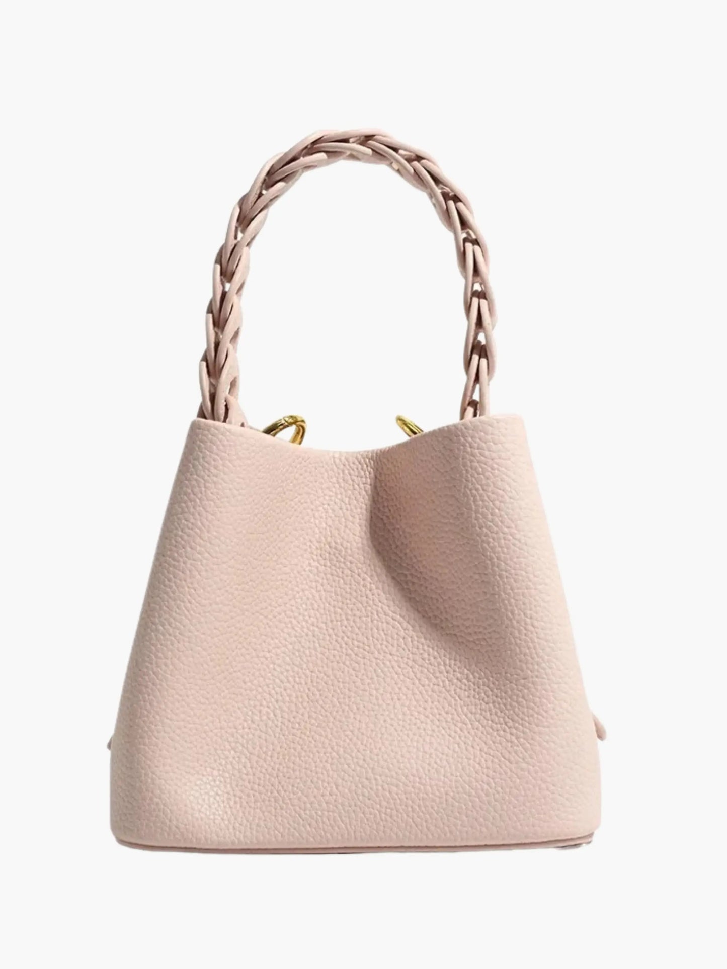 Elegante Damenhandtasche Geflochtener Henkel Strukturiert - BerlinGlamour