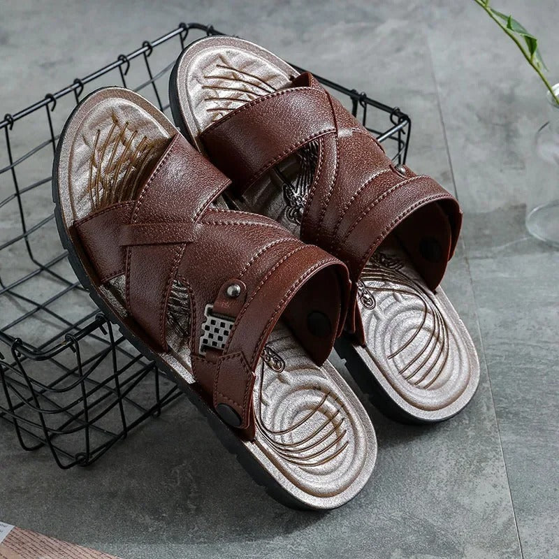 Herren Sandalen Bequem Schnalle Komfort Schuhe