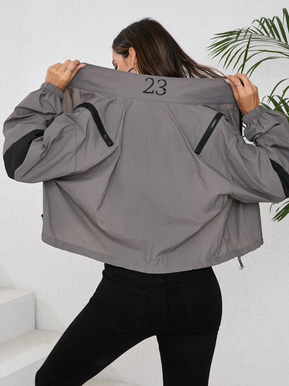 Sportliche Windbreaker Jacke Wasserabweisend Frauen