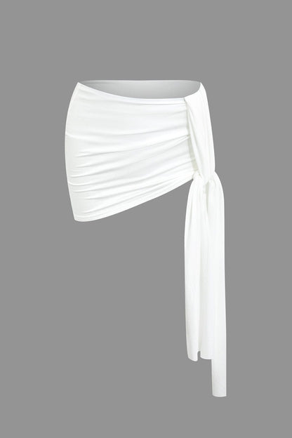 Elegantes One-Shoulder-Top mit Minirock Damen