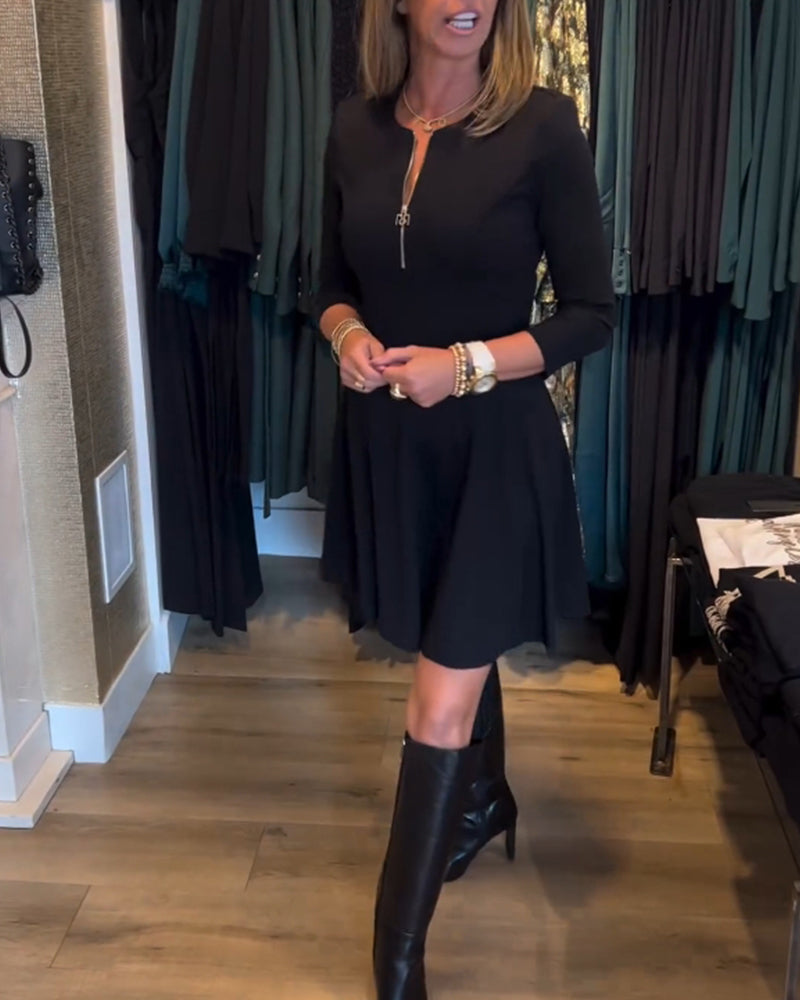 Elegantes Damenkleid mit Reißverschluss Modern