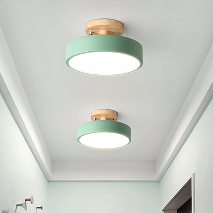 Moderne LED Deckenleuchte Holz Skandinavisch Dimmbar