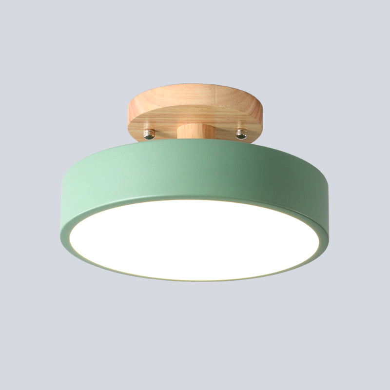 Moderne LED Deckenleuchte Holz Skandinavisch Dimmbar