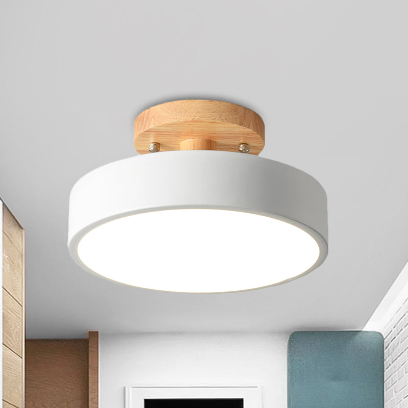 Moderne LED Deckenleuchte Holz Skandinavisch Dimmbar