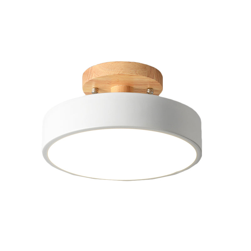 Moderne LED Deckenleuchte Holz Skandinavisch Dimmbar