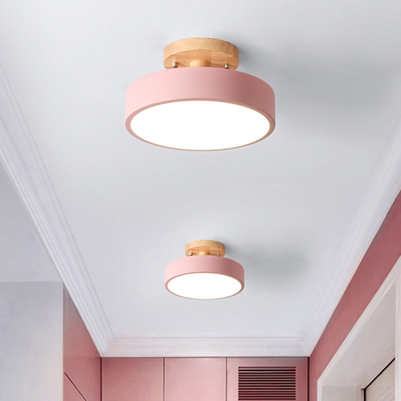 Moderne LED Deckenleuchte Holz Skandinavisch Dimmbar