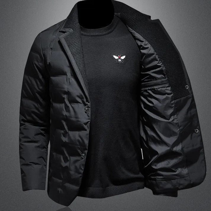 Herren Winterjacke Warm Isoliert Dick