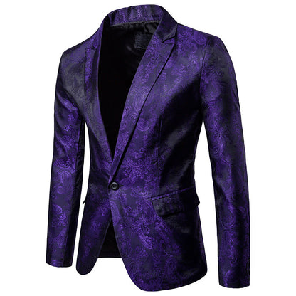 Herren Blazer Slim Fit Elegant mit Muster
