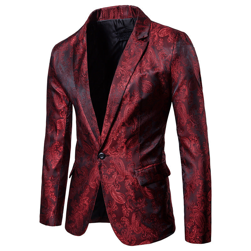 Herren Blazer Slim Fit Elegant mit Muster