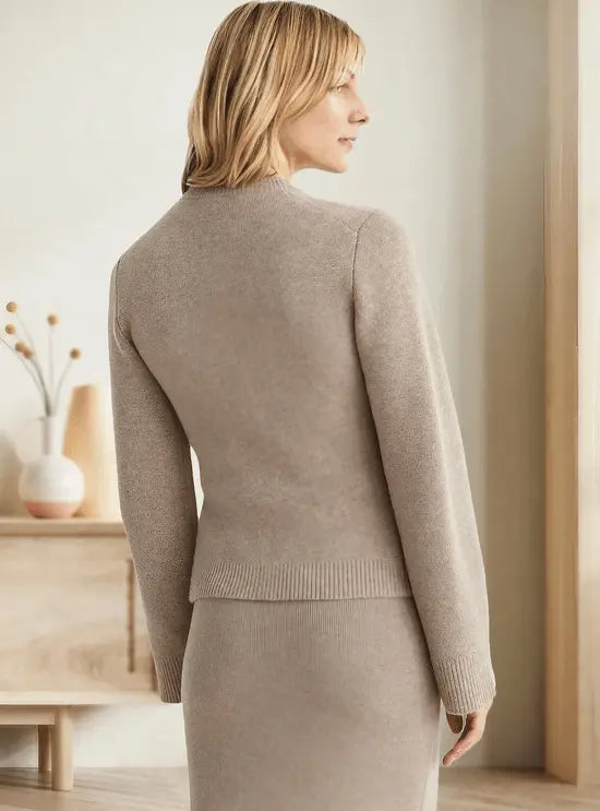 Maria | Klassische Damen-Strickjacke mit Knopfleiste Zendoo.de