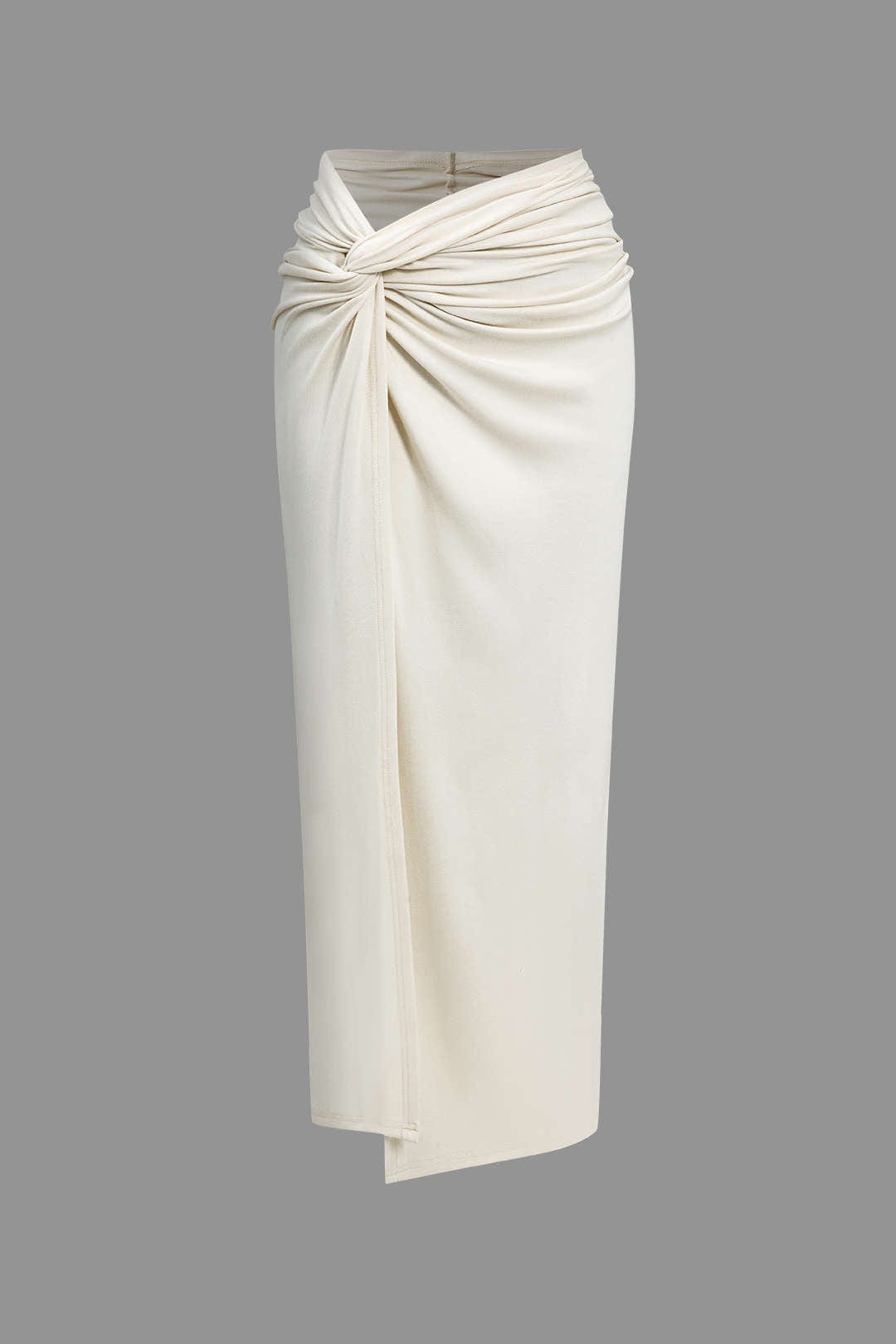 Elegantes Damen Zweiteiler Set mit One Shoulder Top und Wickelrock