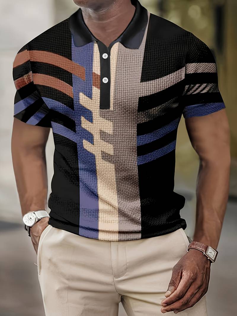 Herren Polo Shirt Vintage Style Lässig - BerlinGlamour