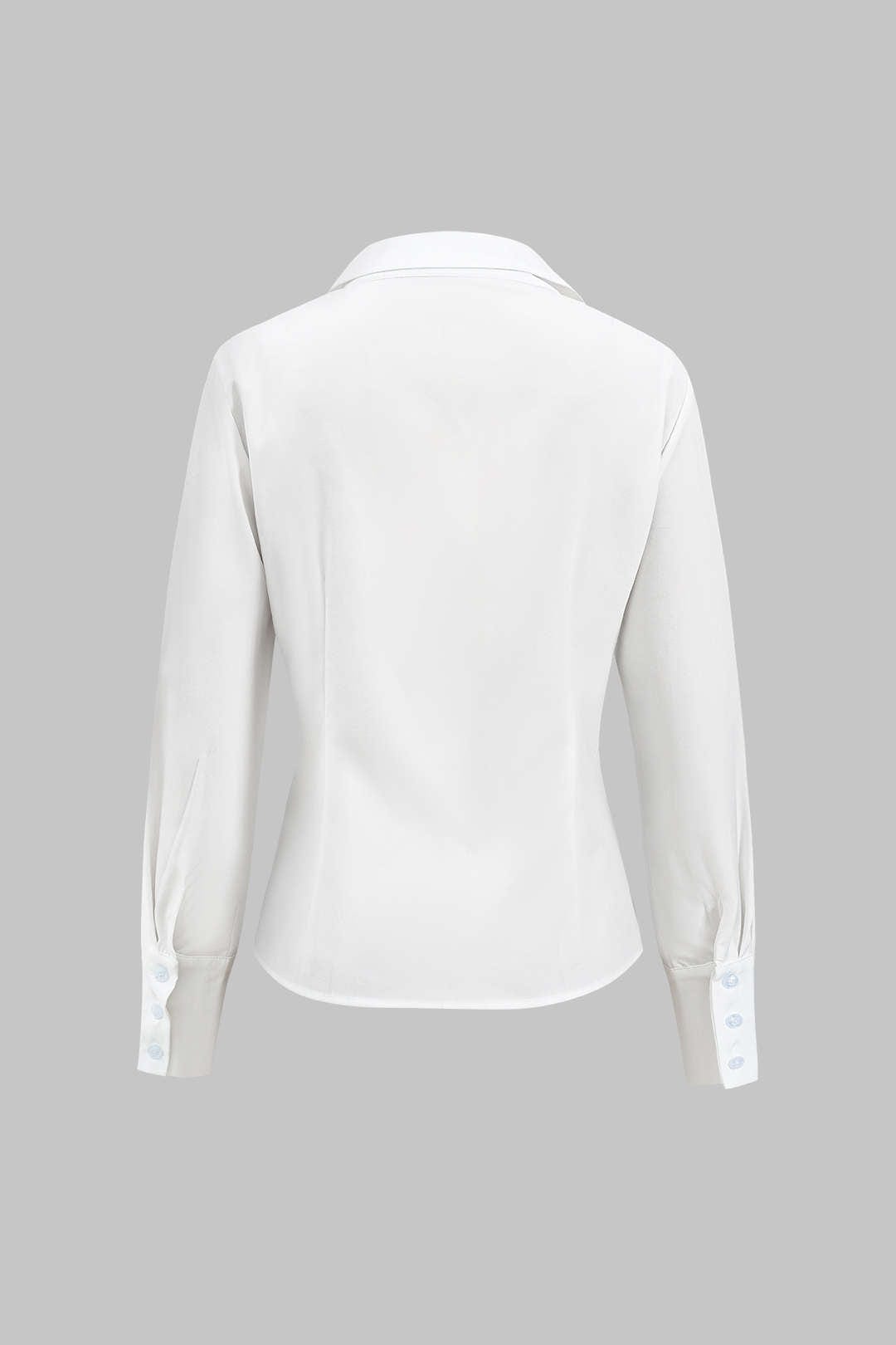 Frauen Zweiteiler Set Bluse Faltenrock Elegant