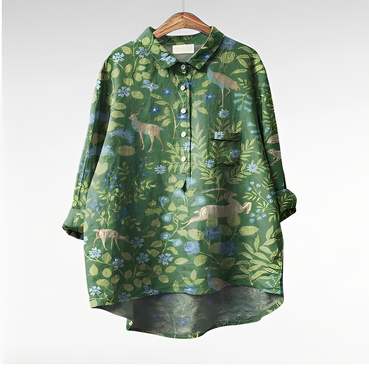 Damenbluse Blumenmuster Elegante Bluse Frauen
