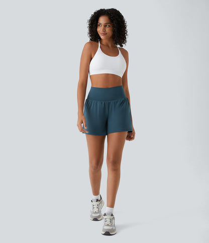 Yoga-Shorts 2-in-1 Multifunktionshose mit Taschen - BerlinGlamour