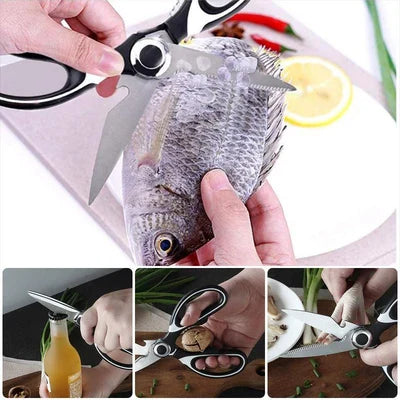 Robuste Küchenschere Edelstahl Spitze