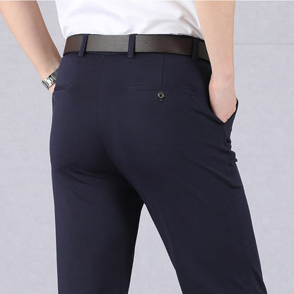 Herren-Hose Elegant Business-Anzug-Hose Schwarz