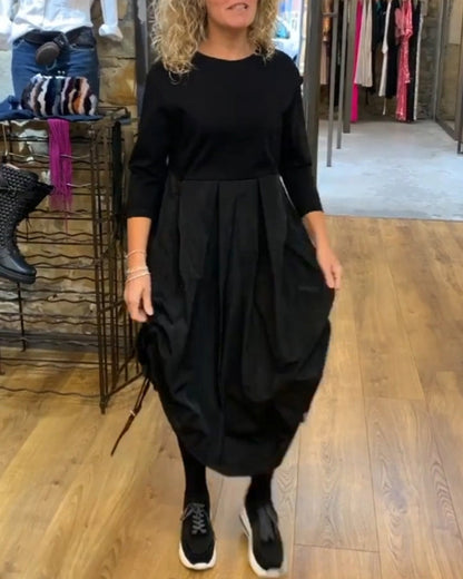 Kleid Patchwork Rock mit Kordelzug Damen