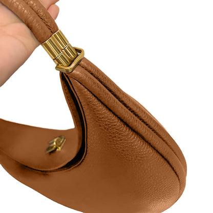 Leder Damenhandtasche Klein Drehverschluss Echtleder