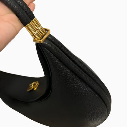 Leder Damenhandtasche Klein Drehverschluss Echtleder