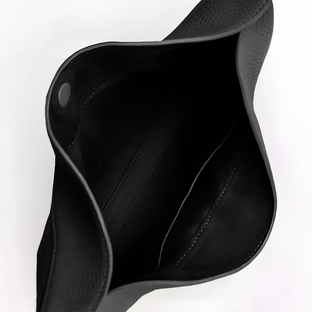 Leder Damenhandtasche Klein Drehverschluss Echtleder