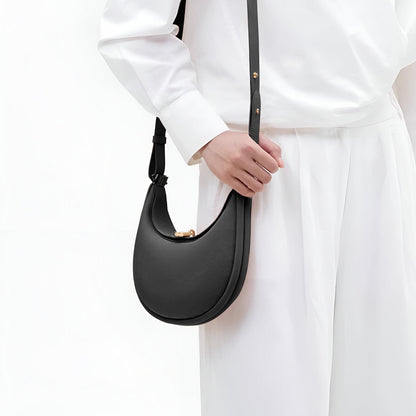 Leder Damenhandtasche Klein Drehverschluss Echtleder