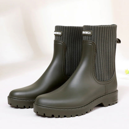 Wasserdichte Damen Regenstiefel Bequem Heidi Mode