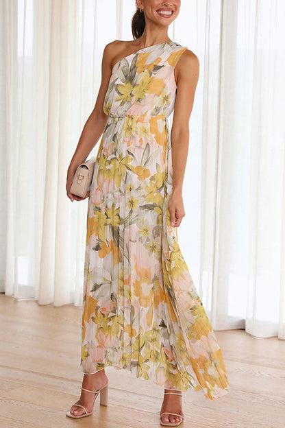 BerlinGlamour Sommerkleid mit schrägen Schultern
