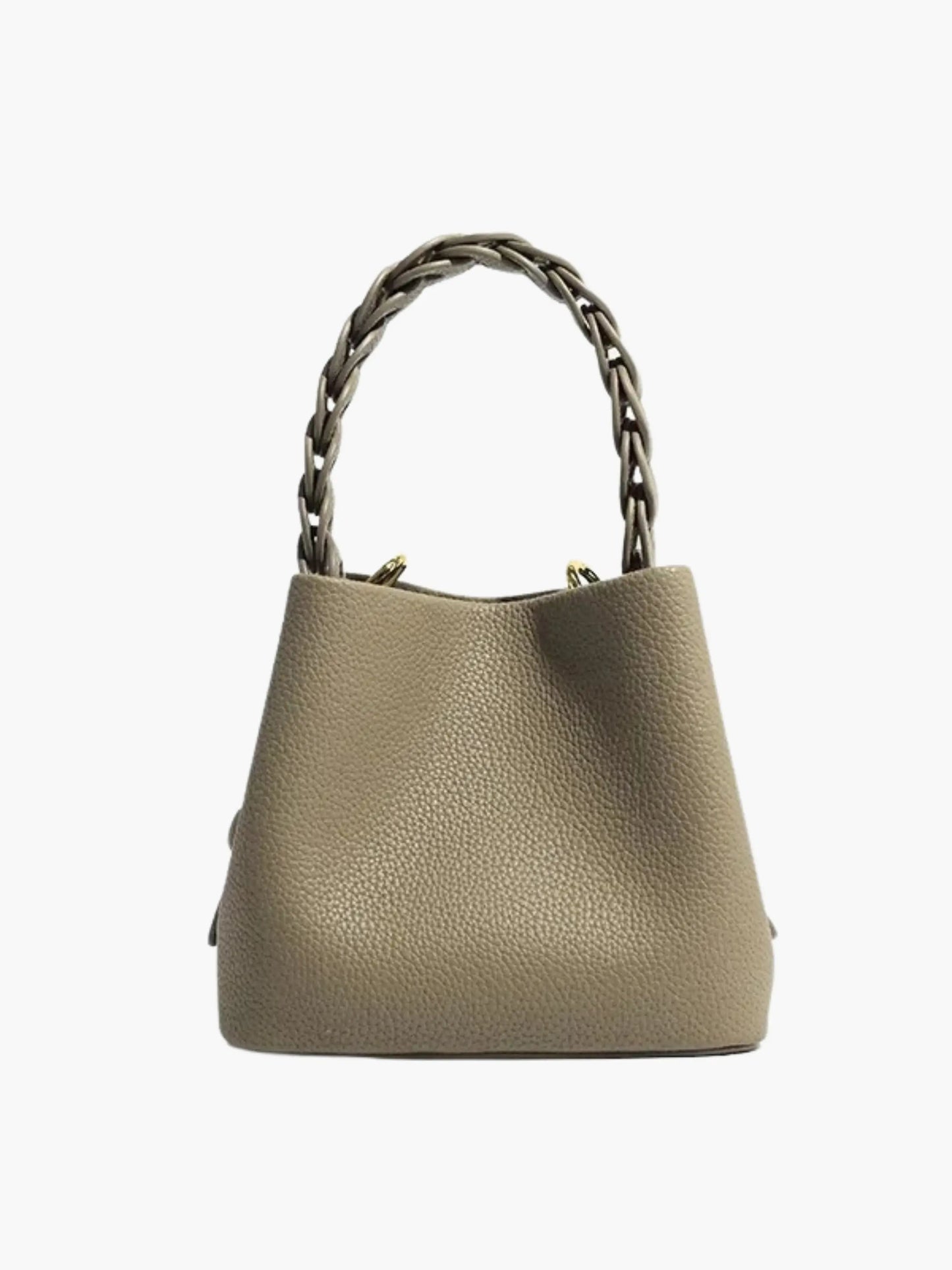 Elegante Damenhandtasche Geflochtener Henkel Strukturiert